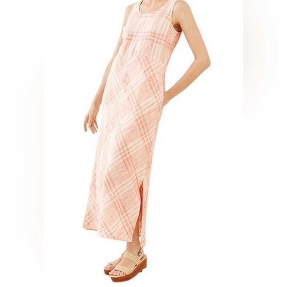 J. Jill Love Linen Plaid Maxi Dress